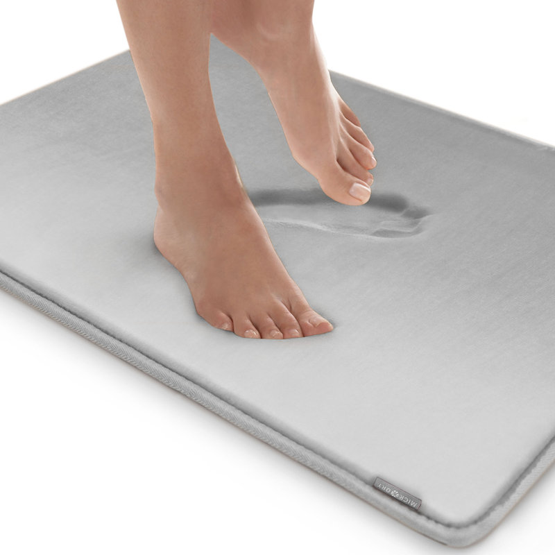 Microdry Memory Foam Bath Mat with NonSlip Backing & Reviews Wayfair